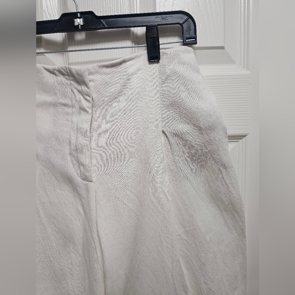 Zara Linen Pants XS Beige – NWT, Lightweight, Side Pockets Higt Weist - Picture 6 of 15